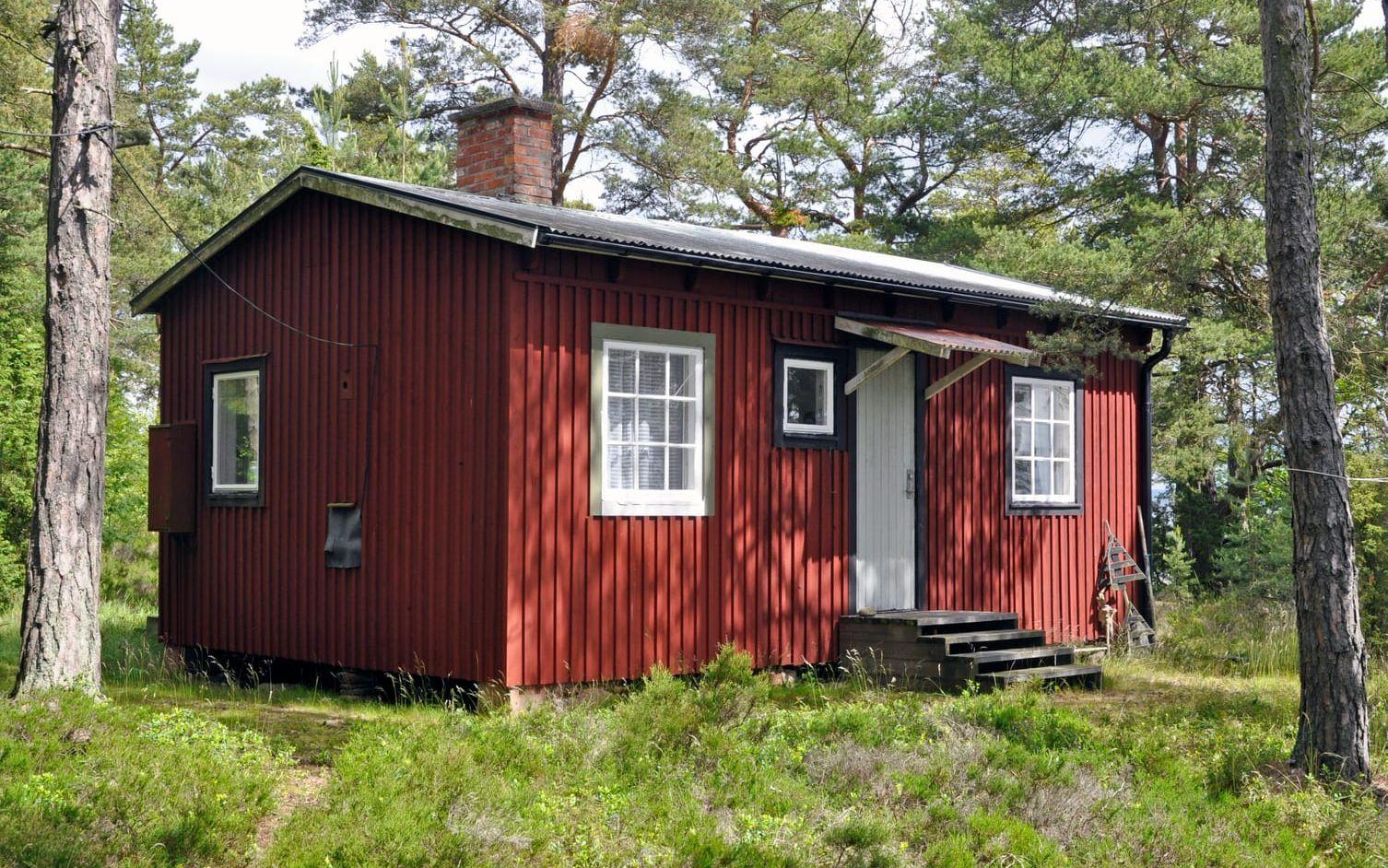 Folke Dahlberg började bygga på sin stuga sommaren 1940 och bodde i den under åren 1941-46. Foto: Anders Åkerberg.