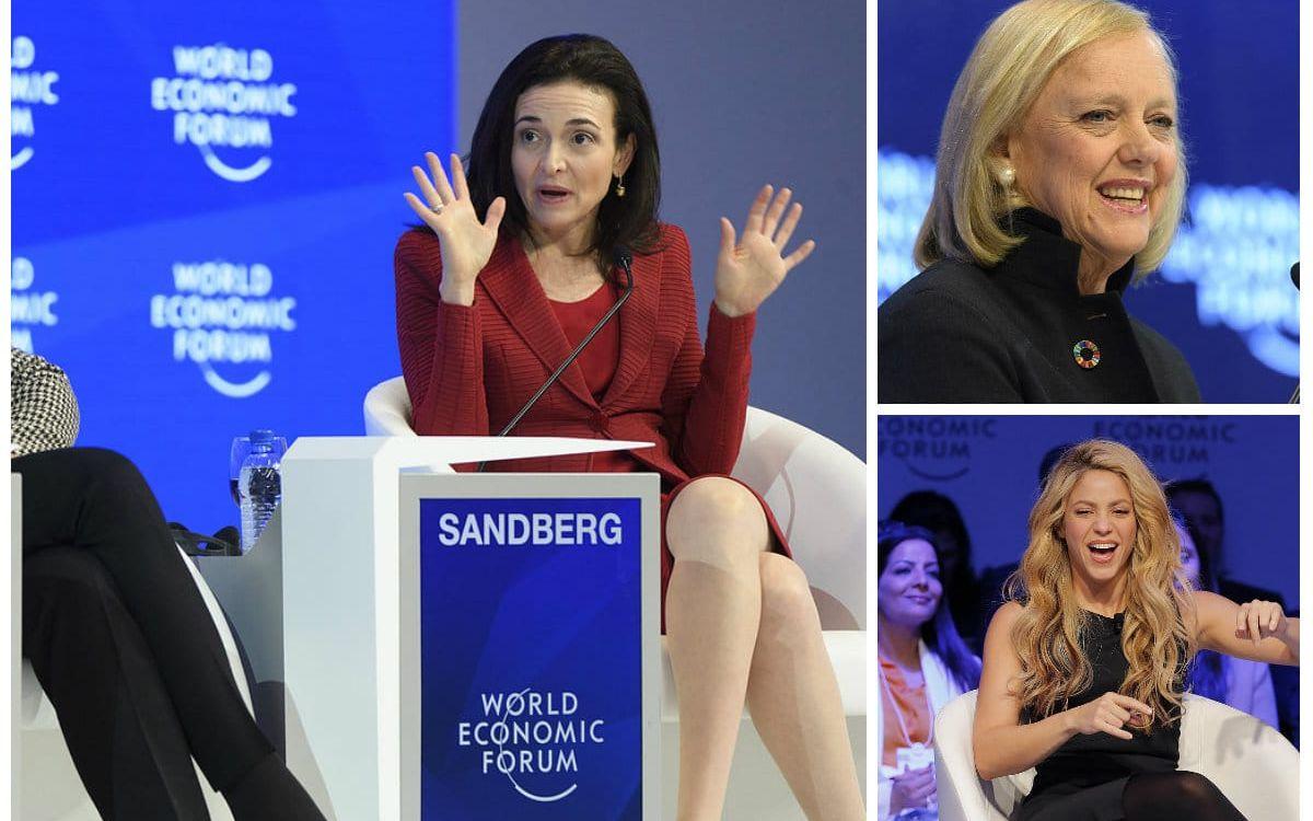 Delar av världseliten som samlades på World Economic Forum i Davos tidigare i år.
