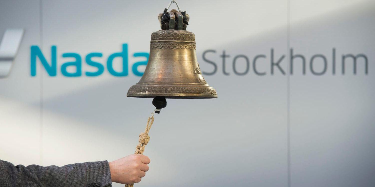 När börsklockan ringde på fredagen hade Stockholmsbörsen backat med 1,0 procent. Arkivbild.