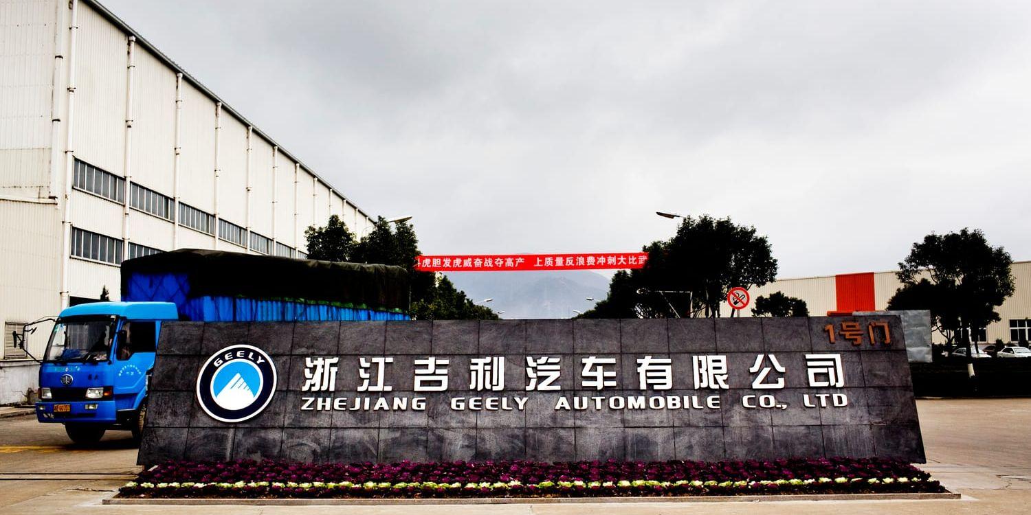 1001018.  Geelys fabrik i kinesiska hamnstaden Ningbo, i Zhejiang-provinsen.