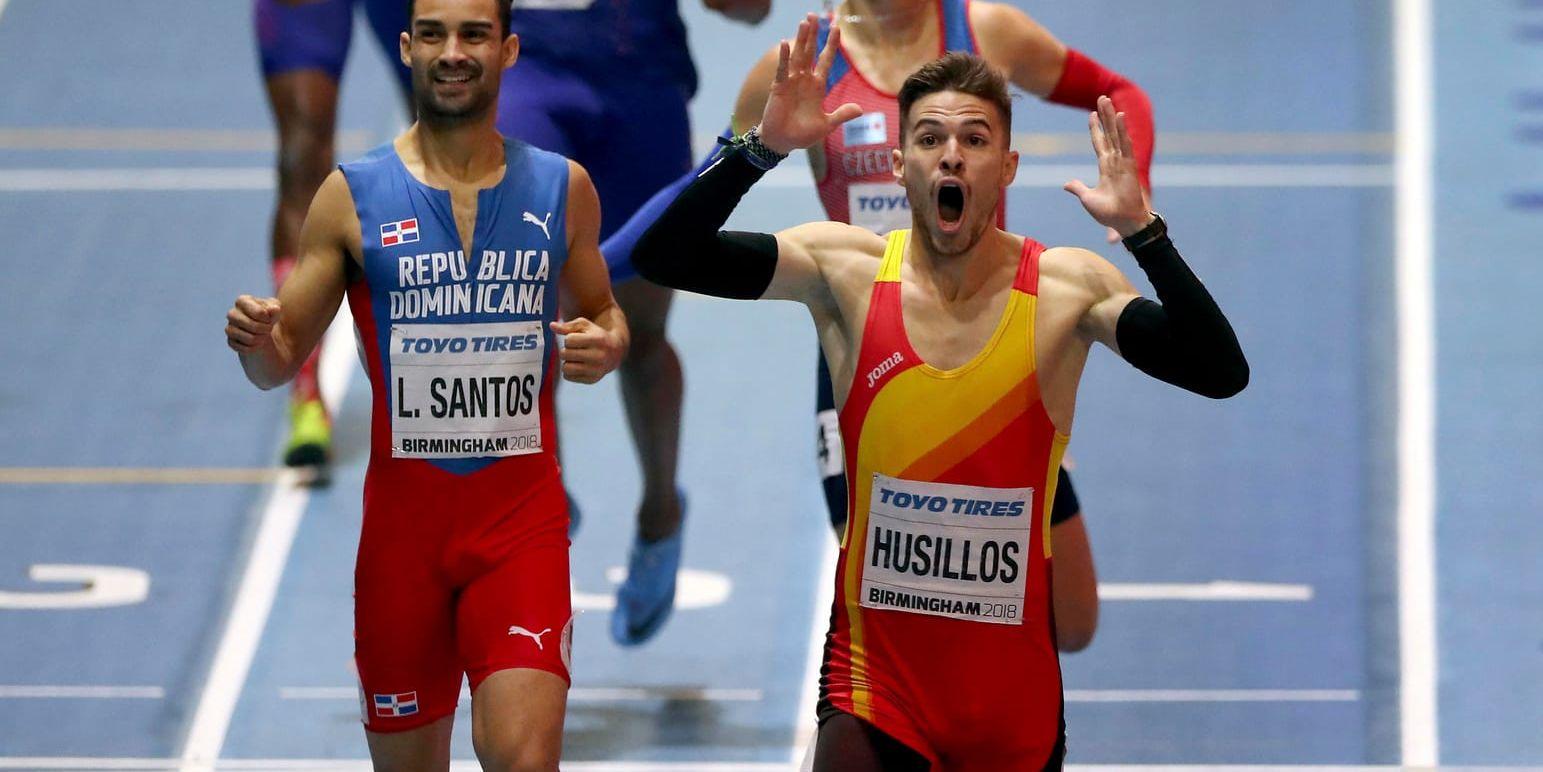 Óscar Husillos blev av med guldet på 400 meter.
