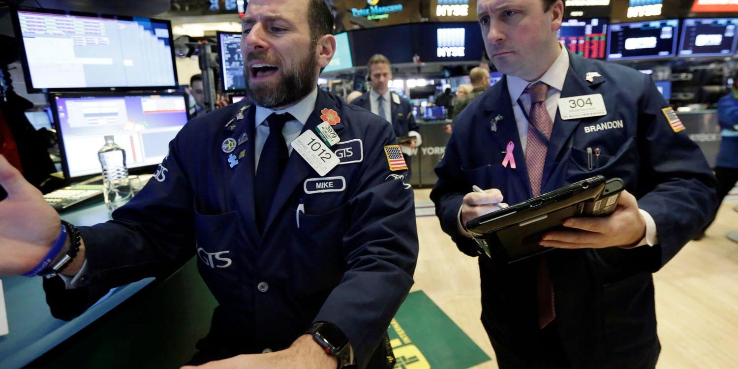 Börserna i USA rasade på måndagen.