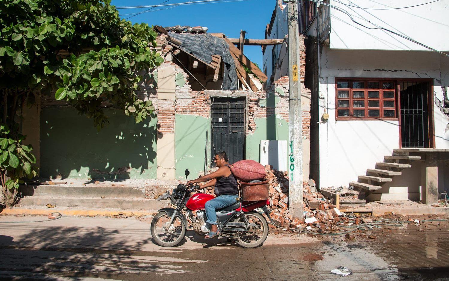 Juchitán har drabbats allra hårdast av jordbävningen i Mexiko, som uppmätte 8,2 på Richterskalan. Foto: Åsa Welander