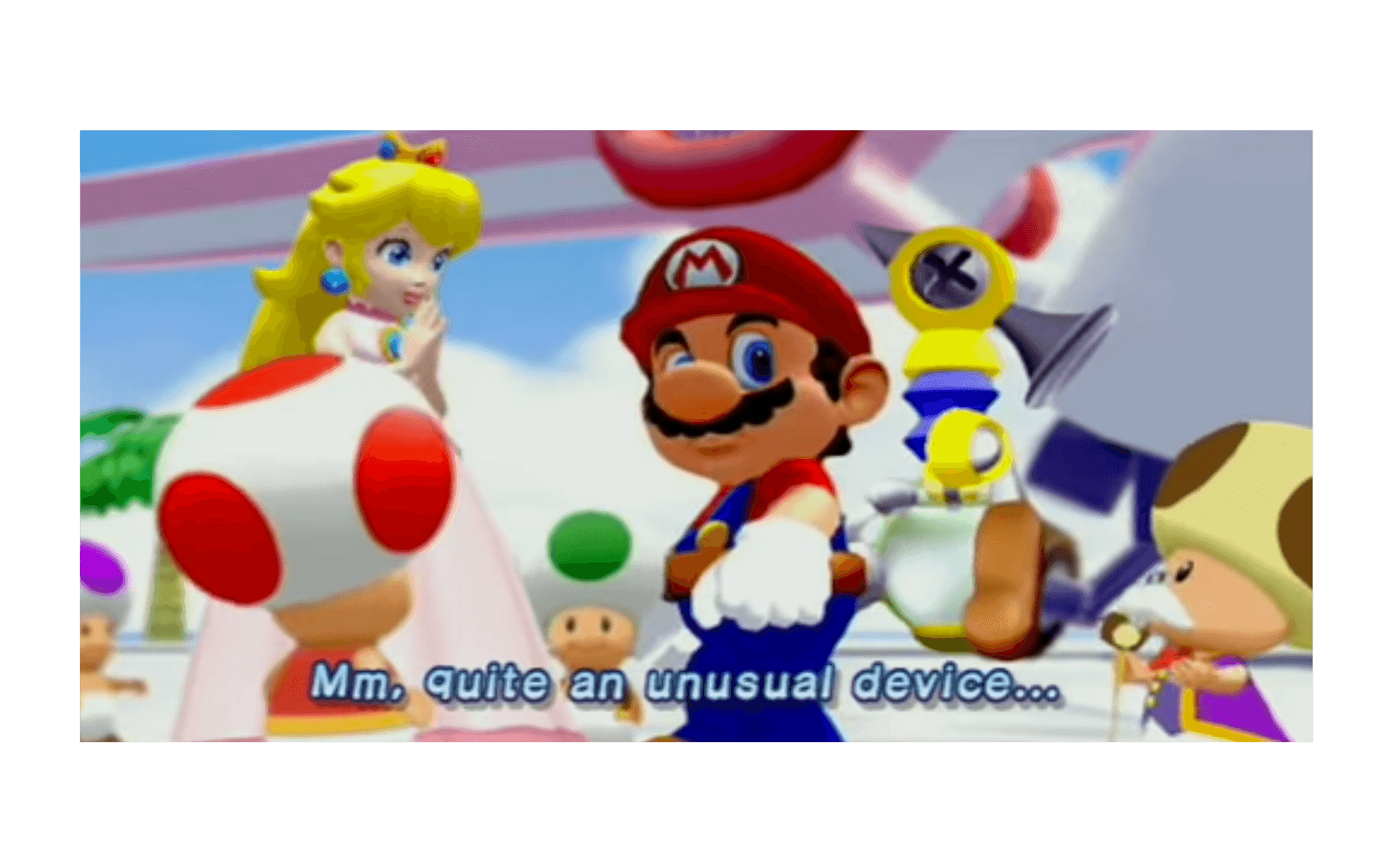 Super Mario Sunshine släpptes för GameCube 2002 och gav spelfigurerna egna röster.