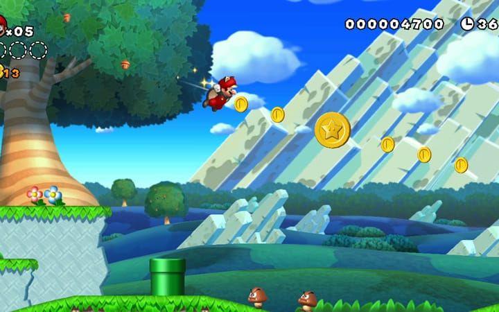 New Super Mario Bros. U kom i samband med lanseringen av nya generationens konsol Wii U och tog Mario tillbaka till den plattare 2D-världen.