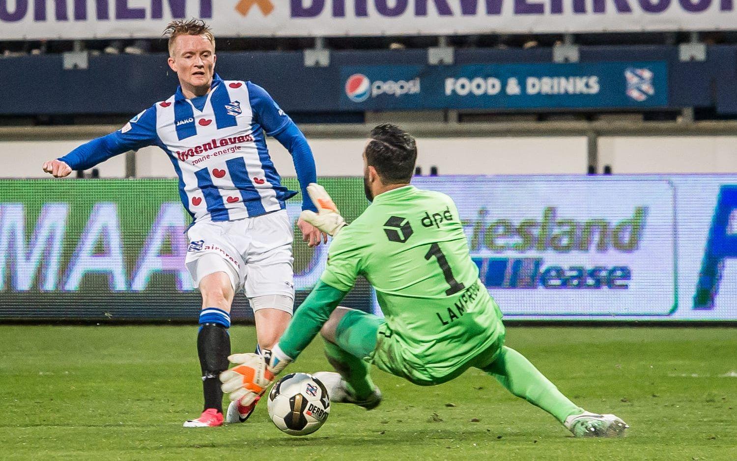 Sam Larsson är på väg bort från Heerenveen. Nu skriver Marca om att Celta Vigo är intresserade av den förre Blåvitt-spelaren. Bild: Bildbyrån