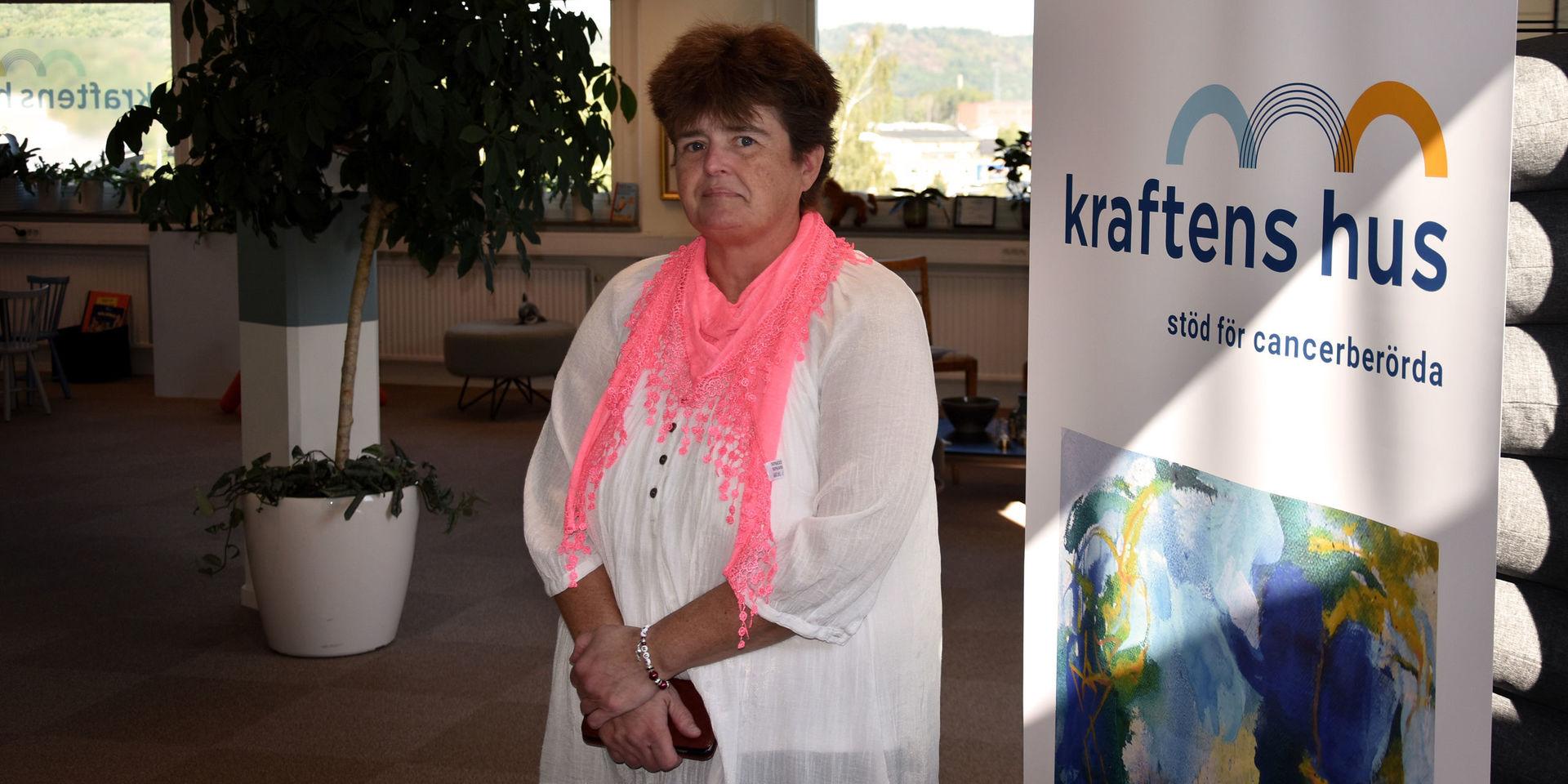 För fem år sedan fick Leine Persson Johansson cancerbeskedet. Nu hjälper hon andra som hamnat i samma situation. Kraftens Hus, där hon sitter med i styrelsen, öppnade i Borås i februari i år och är ett stödcentrum för cancerdrabbade. 