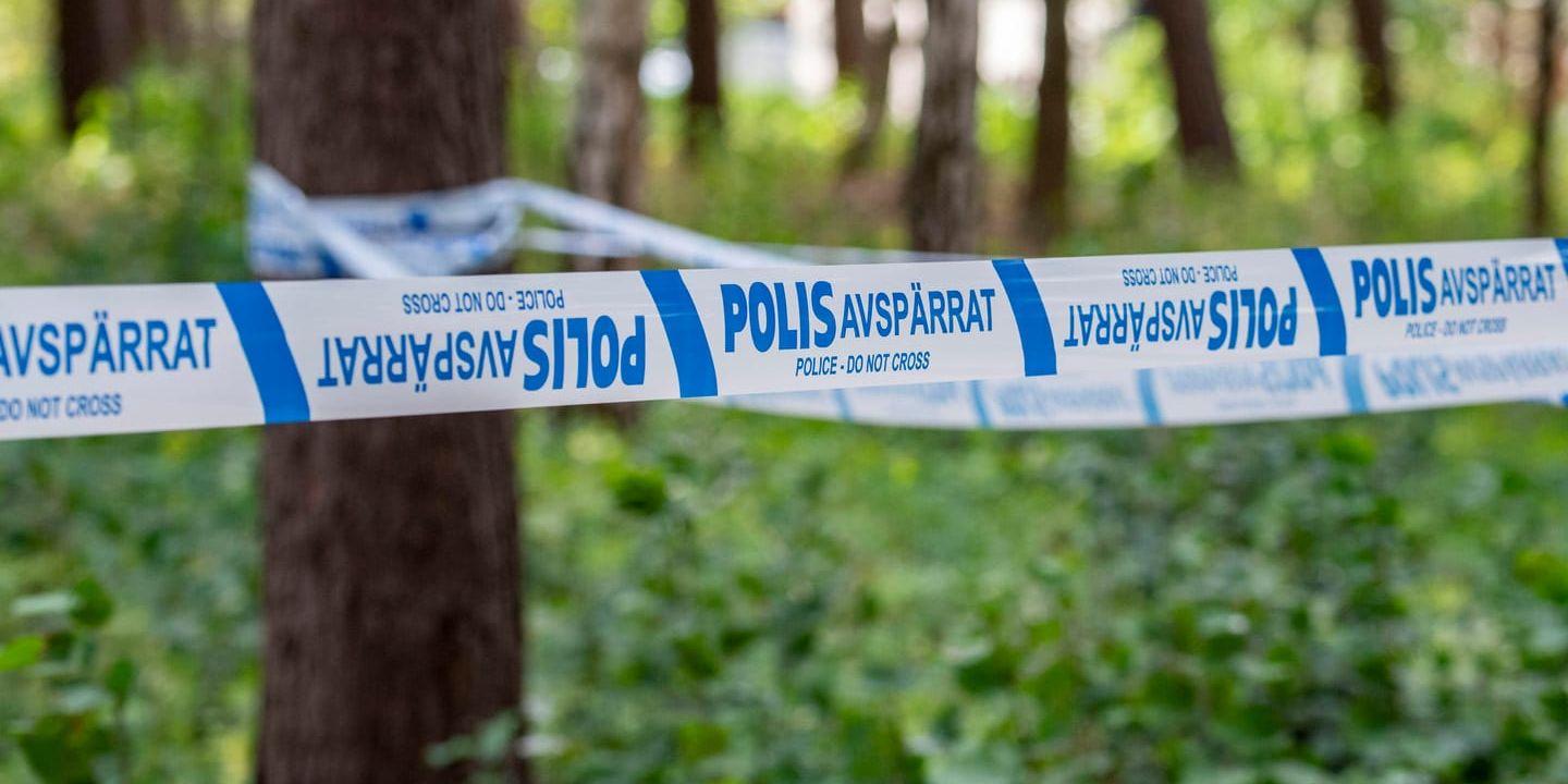 Kvinnans kvarlevor har hittats i ett skogsområde i Västerås. Arkivbild.
