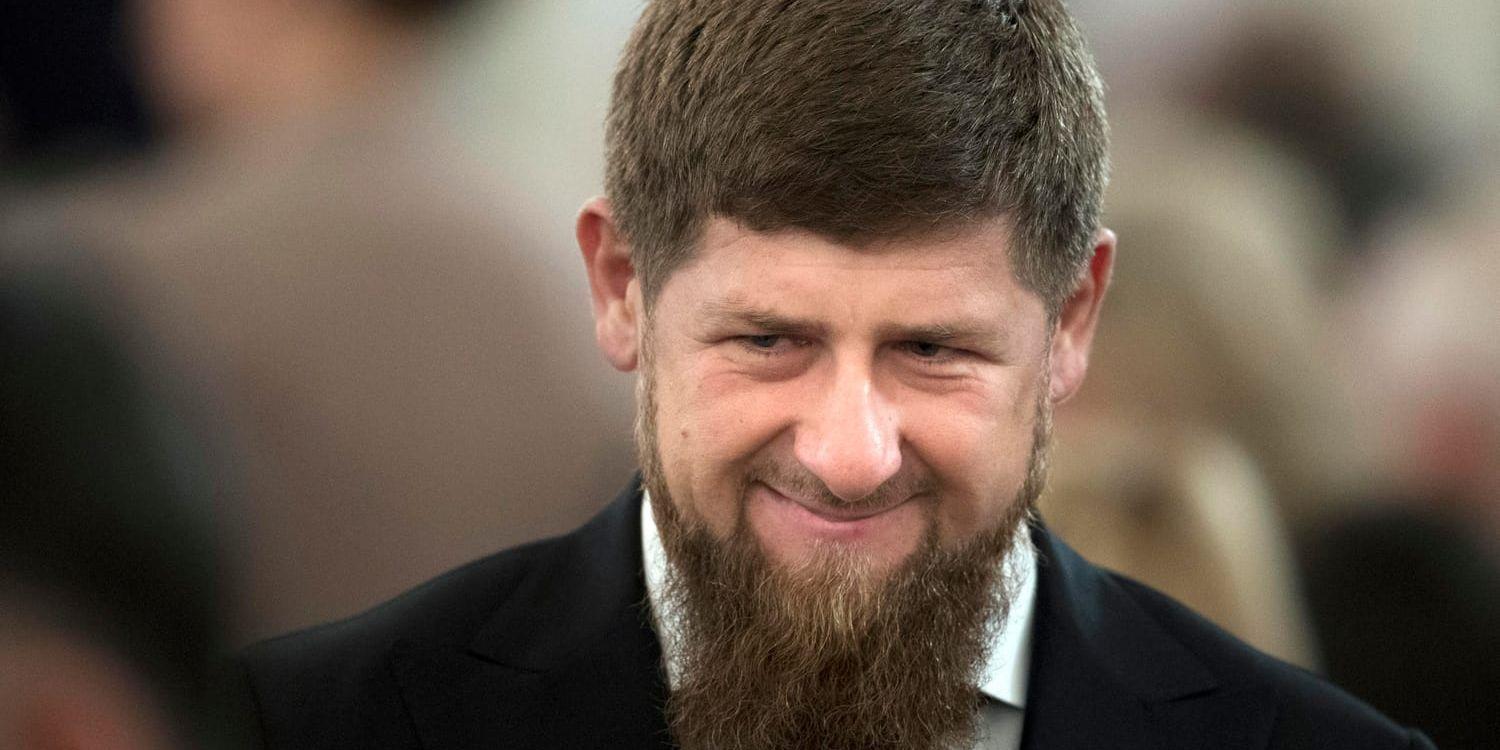 Tjetjeniens ledare Ramzan Kadyrovs konton på Facebook och Instagram har stängts ner. Arkivbild.
