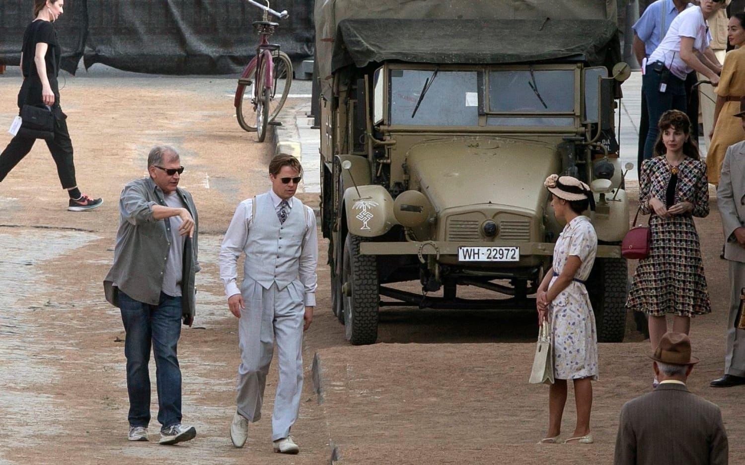 Brad Pitt har tillbringat mycket tid på i Spanien på sistone, med anledning av inspelningen av filmen Allied. I filmen, som utspelar sig under andra världskriget, medverkar även den franska skådespelaren Marion Cotillard (till höger i bild). Foto: Stella Pictures