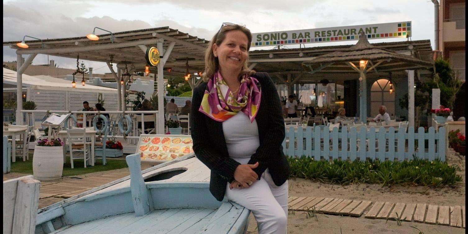På sitt lilla familjehotell vid stranden i Platanias på Kreta förbereder sig Sofia Högman Smyrlaki på att under sommaren ta emot gäster från när och fjärran – och inte minst från sin gamla hemstad Göteborg.