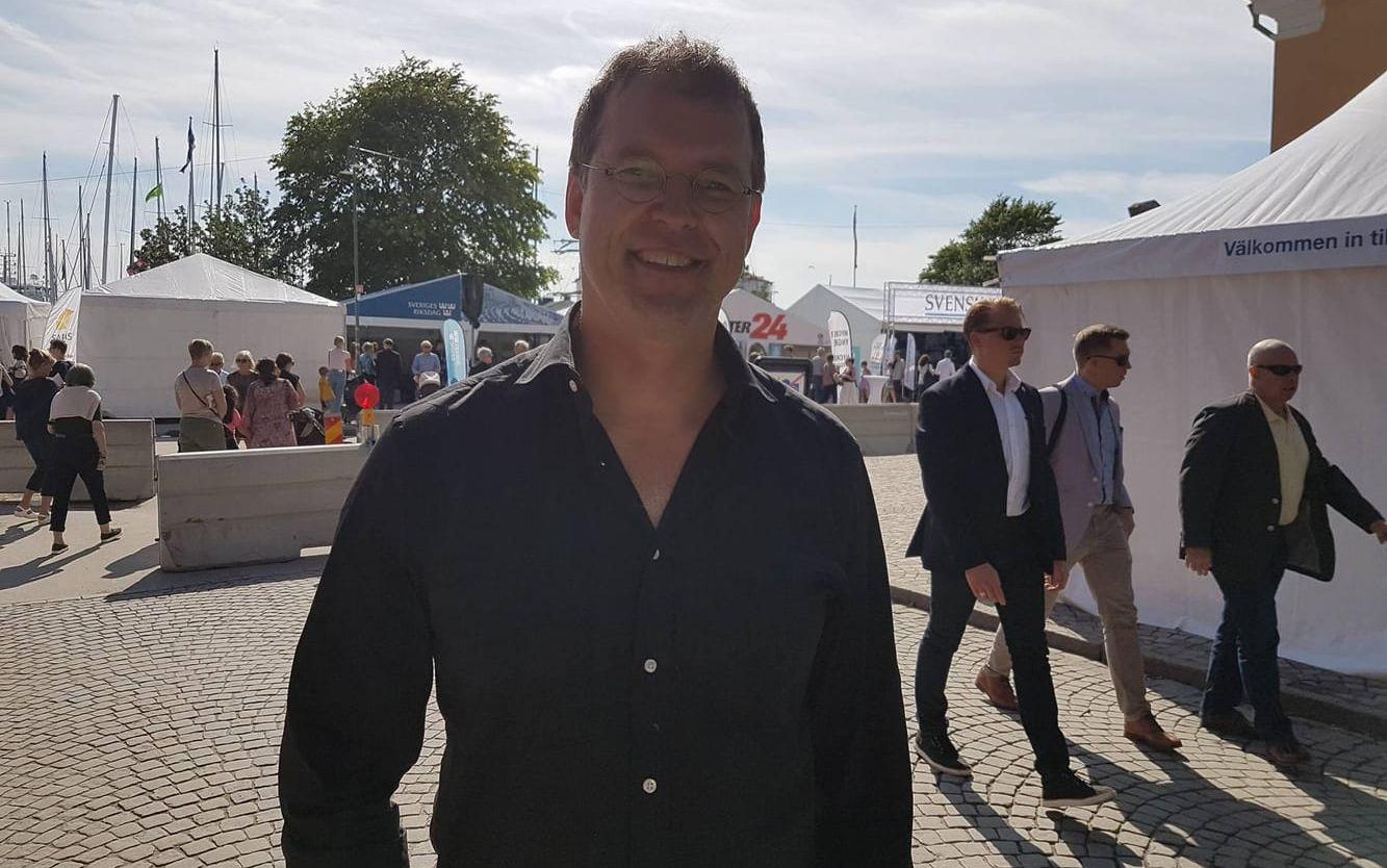 Anders Borg i Almedalen. Bild: GP