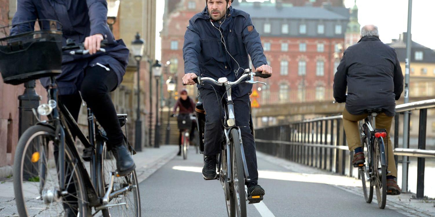 Antalet cykelolyckor har ökat kraftigt i Stockholm. Arkivbild.