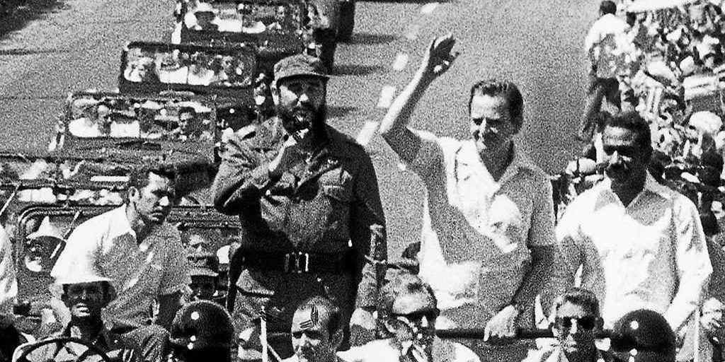 Olof Palme och Fidel Castro vid det officiella besöket i Kuba 1975.