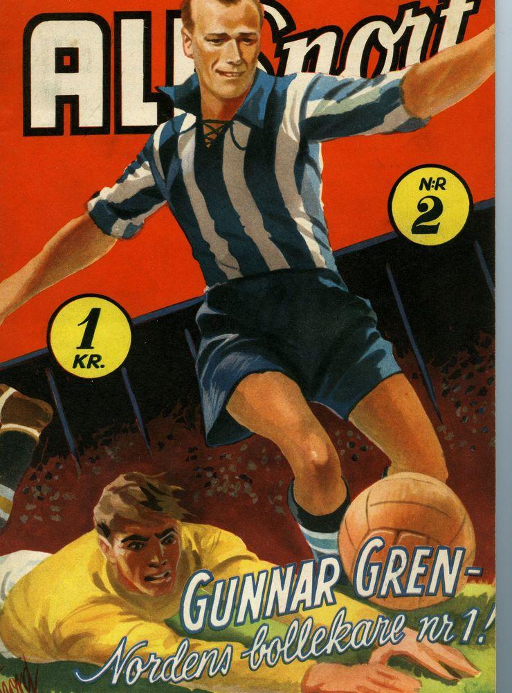 Många menar att Gunnar Gren var 1900-talets främsta svenska fotbollsspelare - Gårda BK kom att bli hans första elitklubb. En resa till Danmark, en ny kostym och ett betalat körkort, sedan var övergången från Göteborgs AIK klar. Bilden från Allsport 1947.