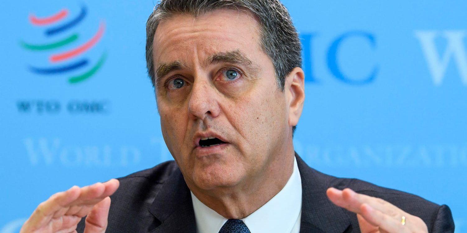 Den brasilianske WTO-chefen Roberto Azevedo varnar för konsekvenserna av ett handelskrig.