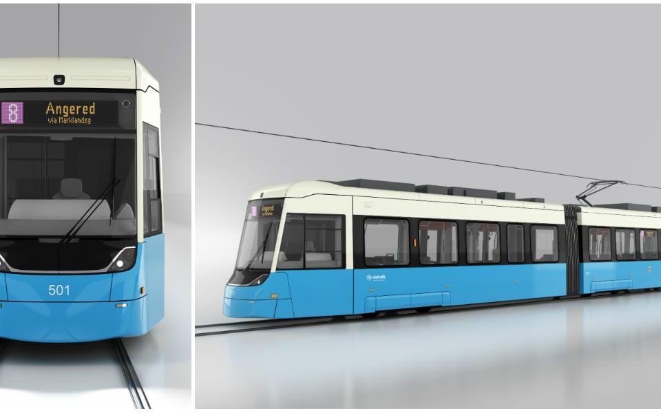 Här är bilderna på Göteborgs nya spårvagnar. Illustration: Göteborgs Spårvägar