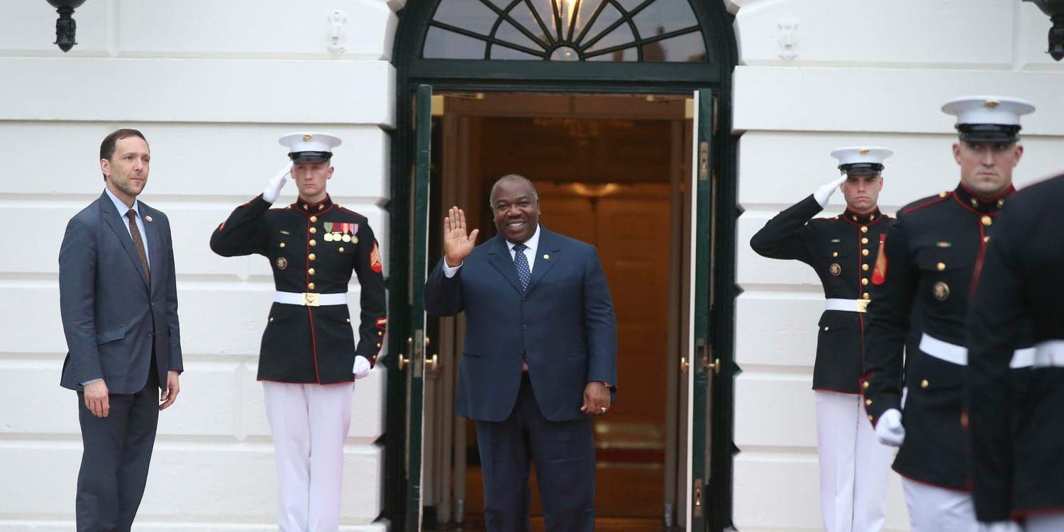 Ali Bongo då han besökte sin kollega i USA, Barack Obama, i våras.