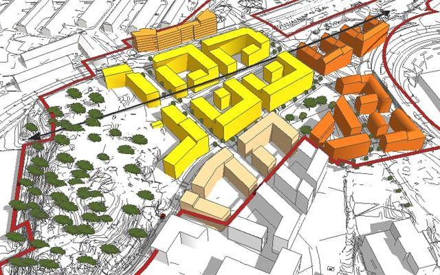 Detaljplanen innebär att en tät sammanhängande bebyggelse kan uppföras för att bättre koppla ihop Norra Älvstranden med övriga Lundby.