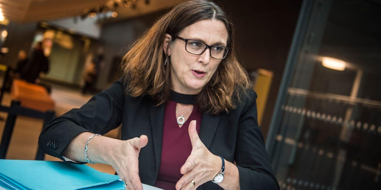 EU:s handelskommissionär, Cecilia Malmström. Bild: Olof Ohlsson. 