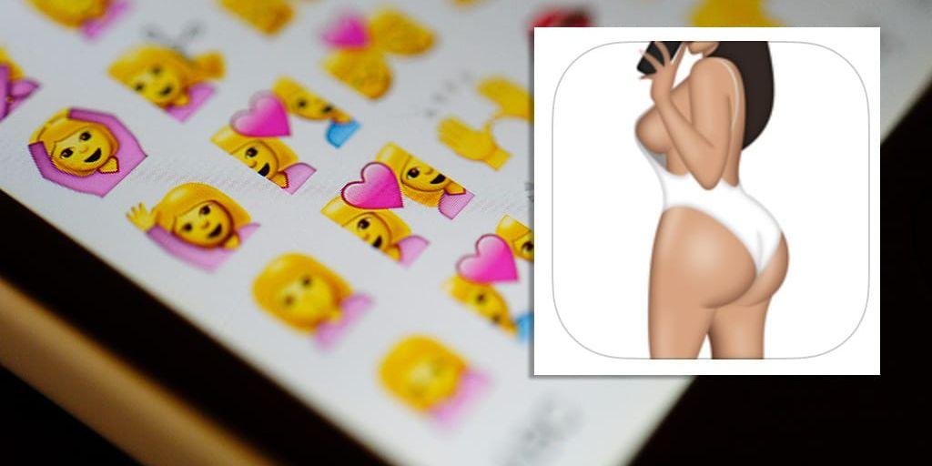Kim Kardashian lanserar sina egna emojis.