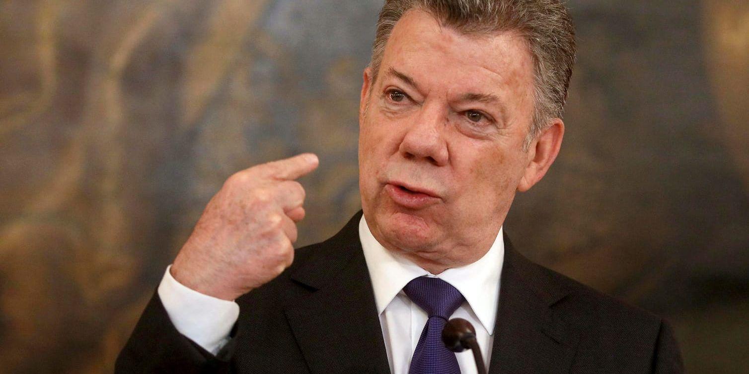 Colombias president Juan Manuel Santos. Arkivbild.