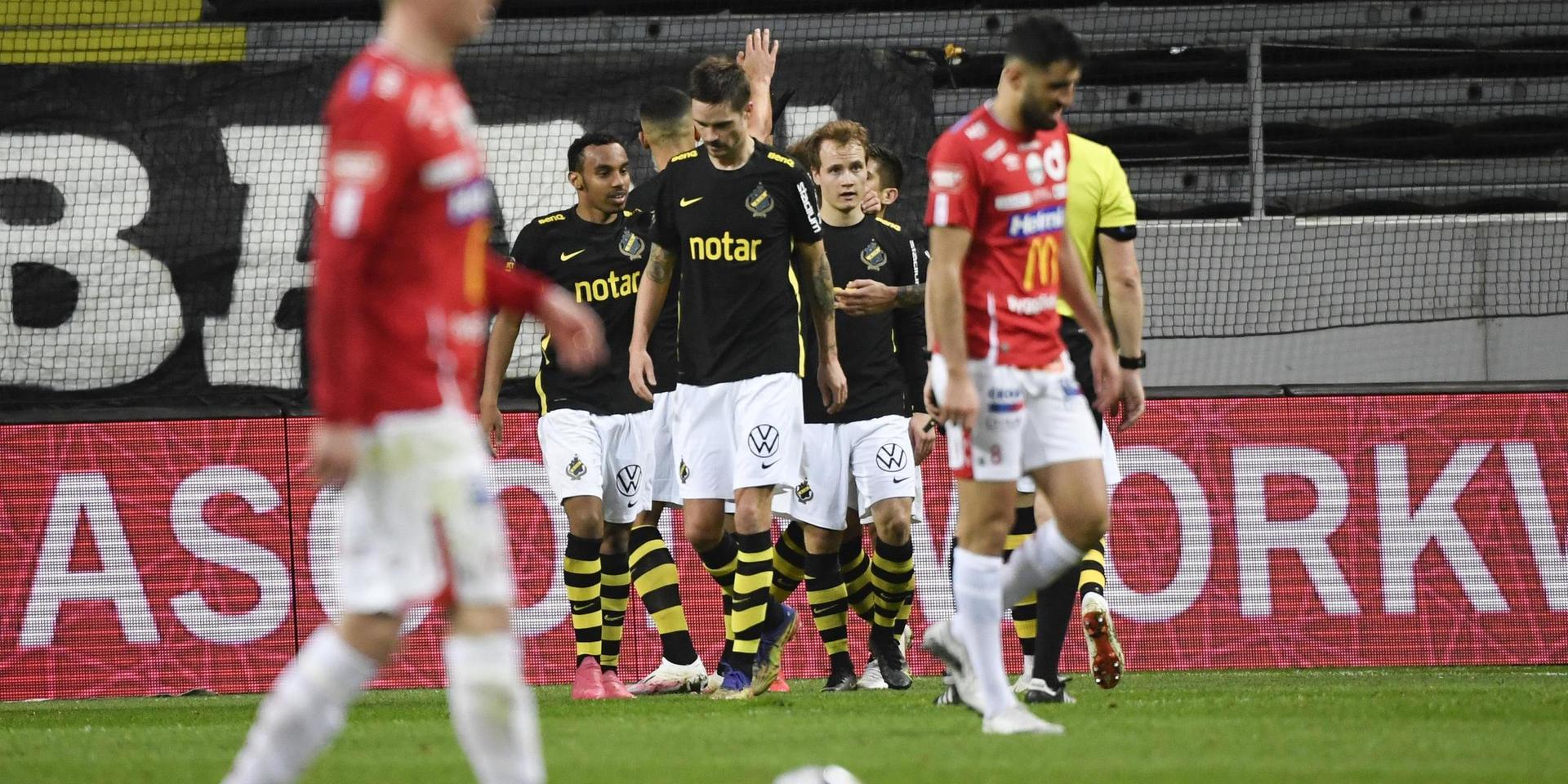 Degerfors deppar och AIK jublar efter Ylätupas 1–0-mål.