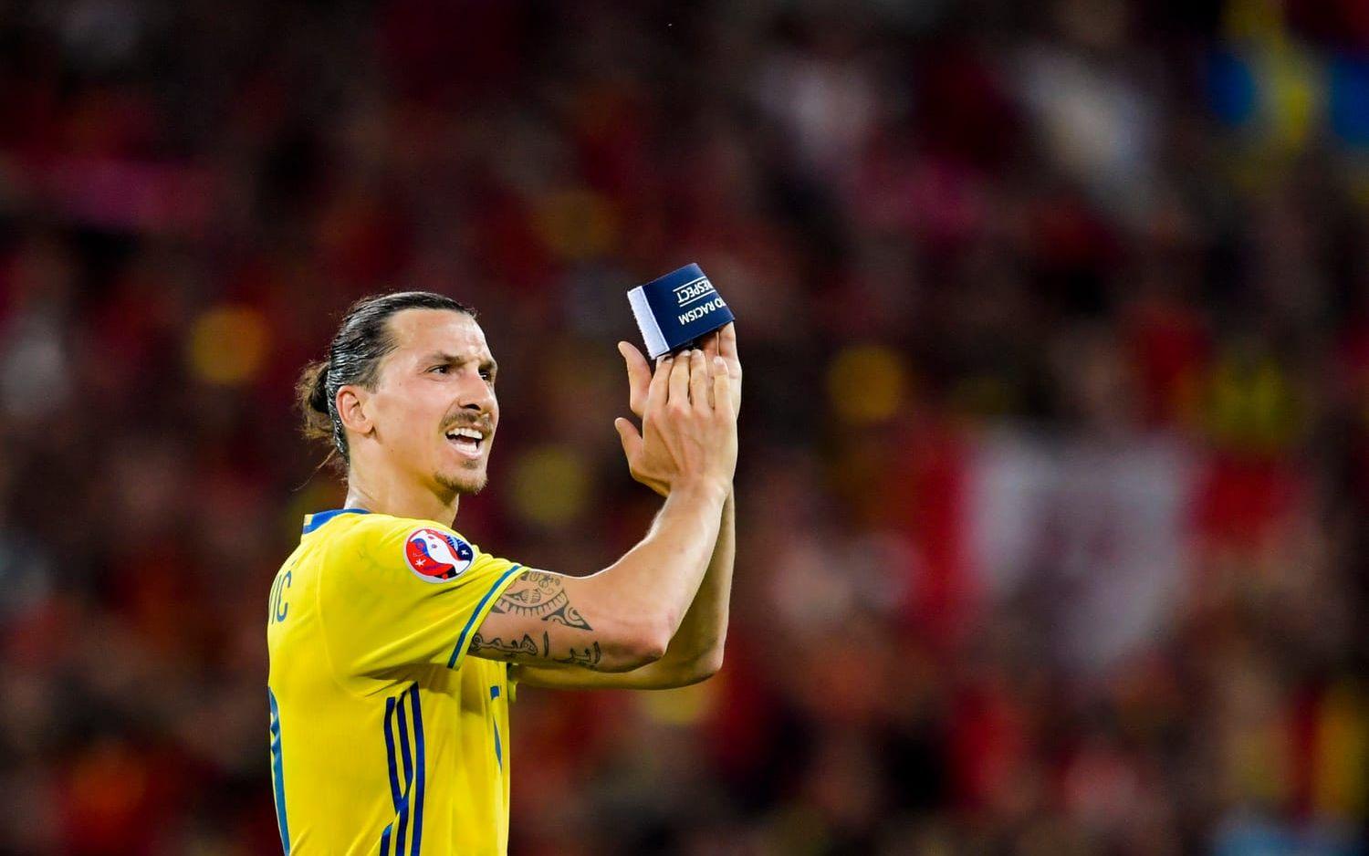 Det var efter EM-mötet med Belgien förra sommaren som Zlatan Ibrahimovic valde att tacka för sig i landslaget. Bild: Bildbyrån