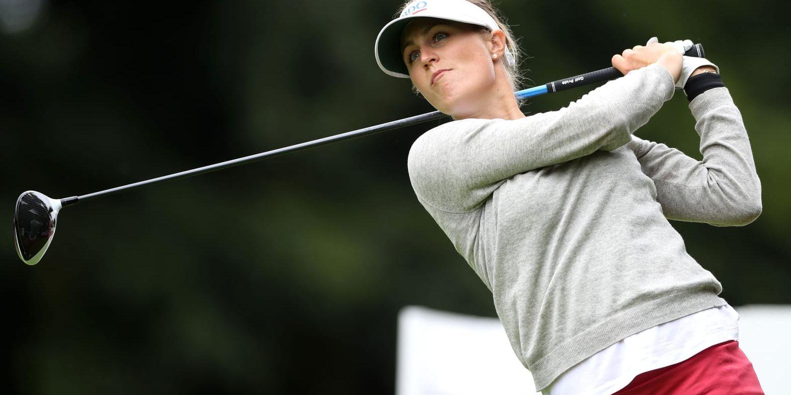 Camilla Lennarth är delad 15:e i British Open.