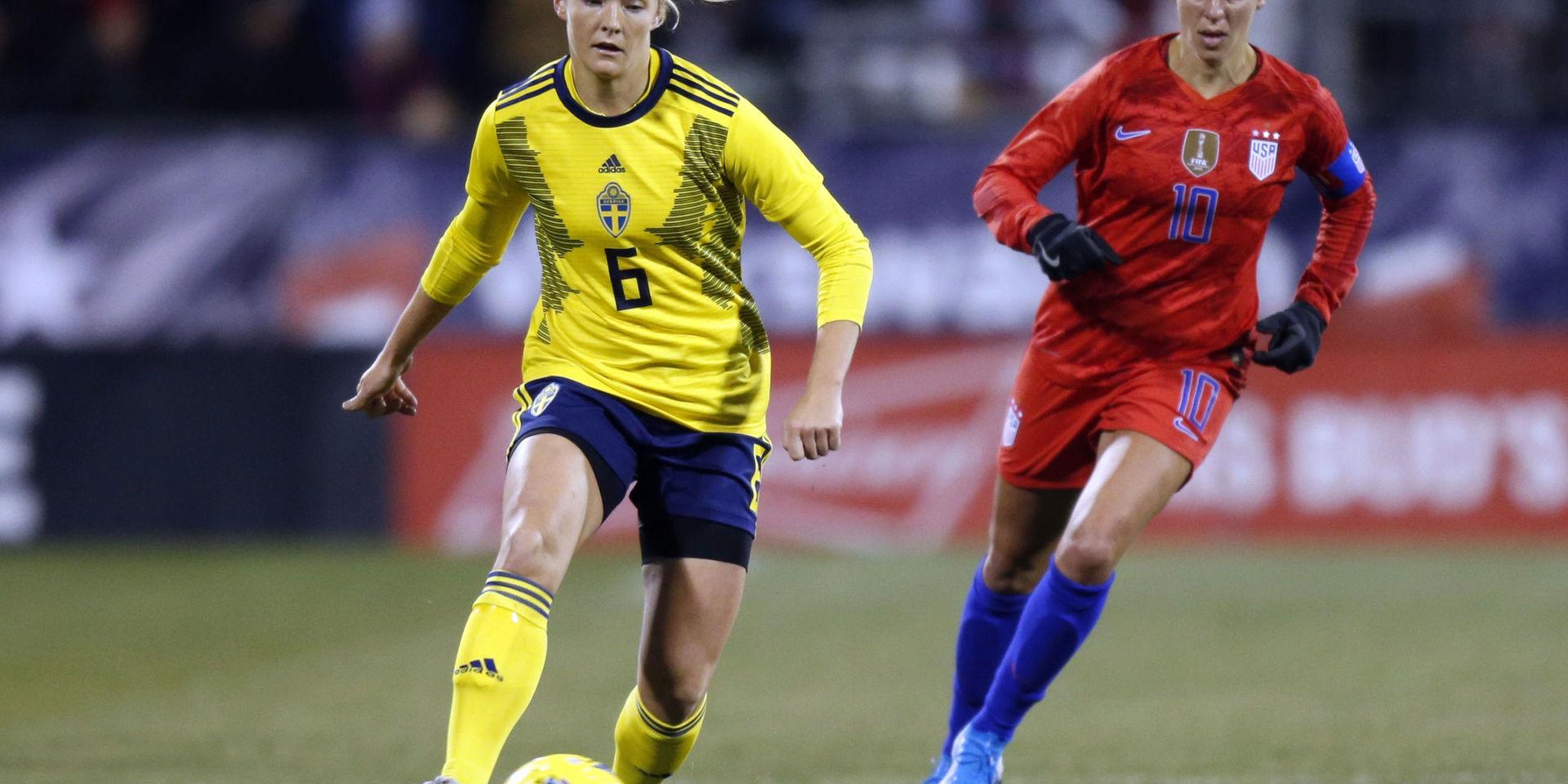 Magdalena Eriksson, här i landslaget, ledde sitt Chelsea till en ny seger. Arkivbild.