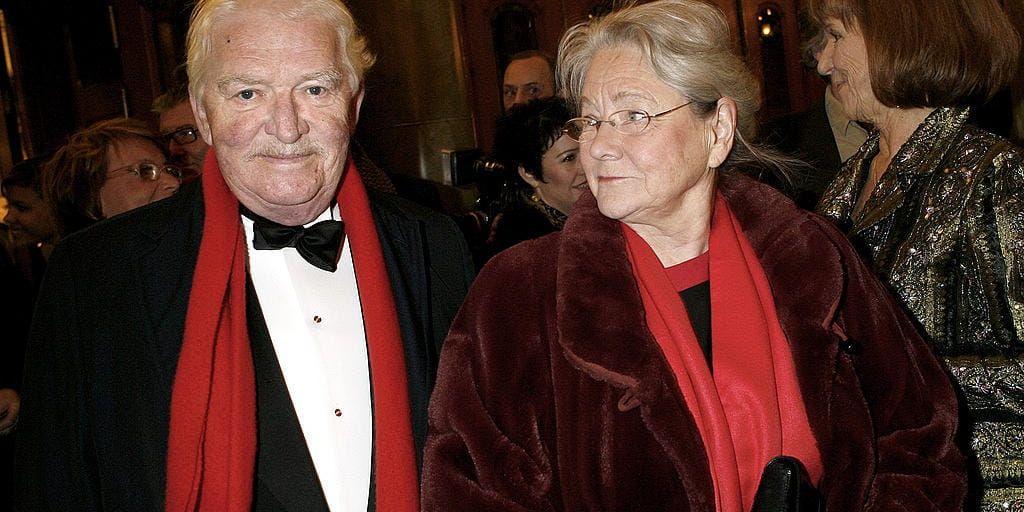 Hasse Alfredson med hustrun Gunilla på röda mattan 2006. Foto: TT.