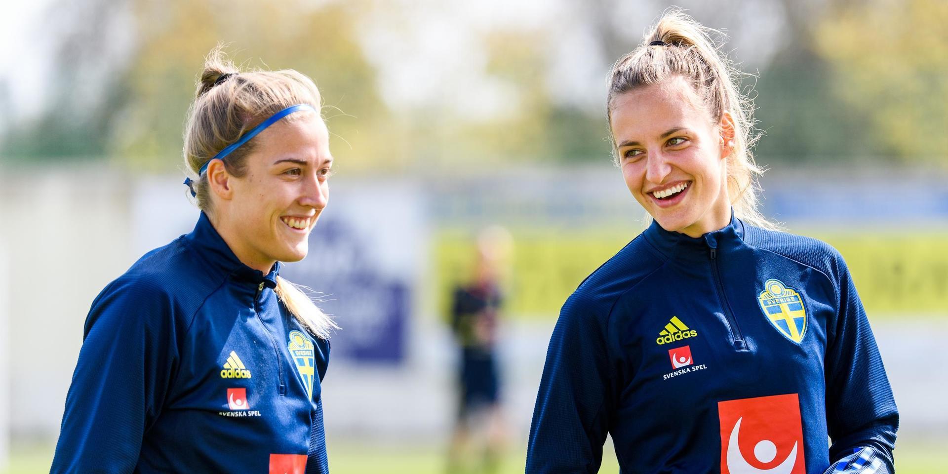 De lärde sig om fotboll och livet tillsammans – nu möts Filippa Angeldahl och Nathalie Björn i en direkt kamp om det damallsvenska guldet. 