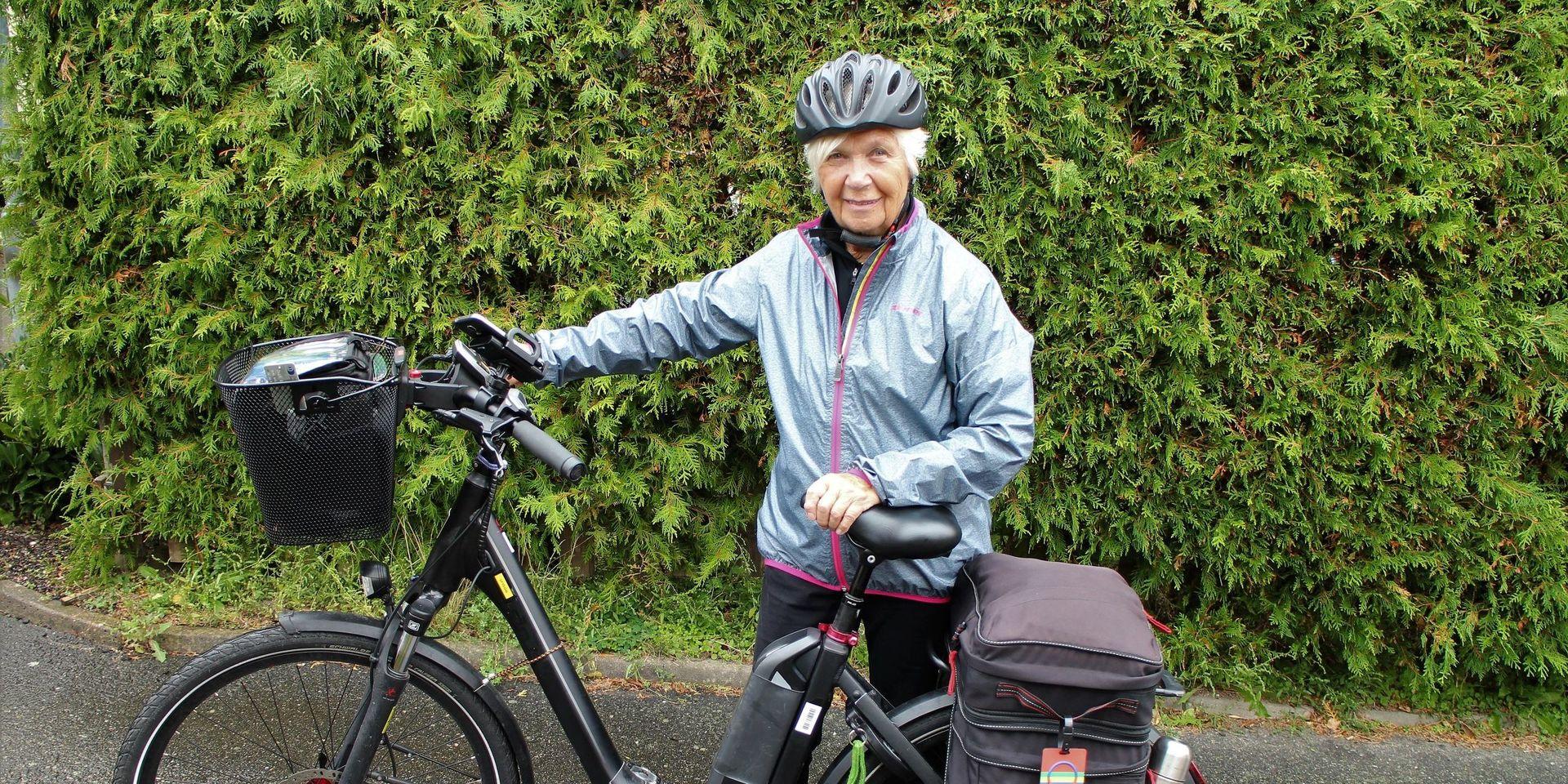 Ingrids packning under cykelturen upp genom Europa vägde inte mer än tio kilo.
