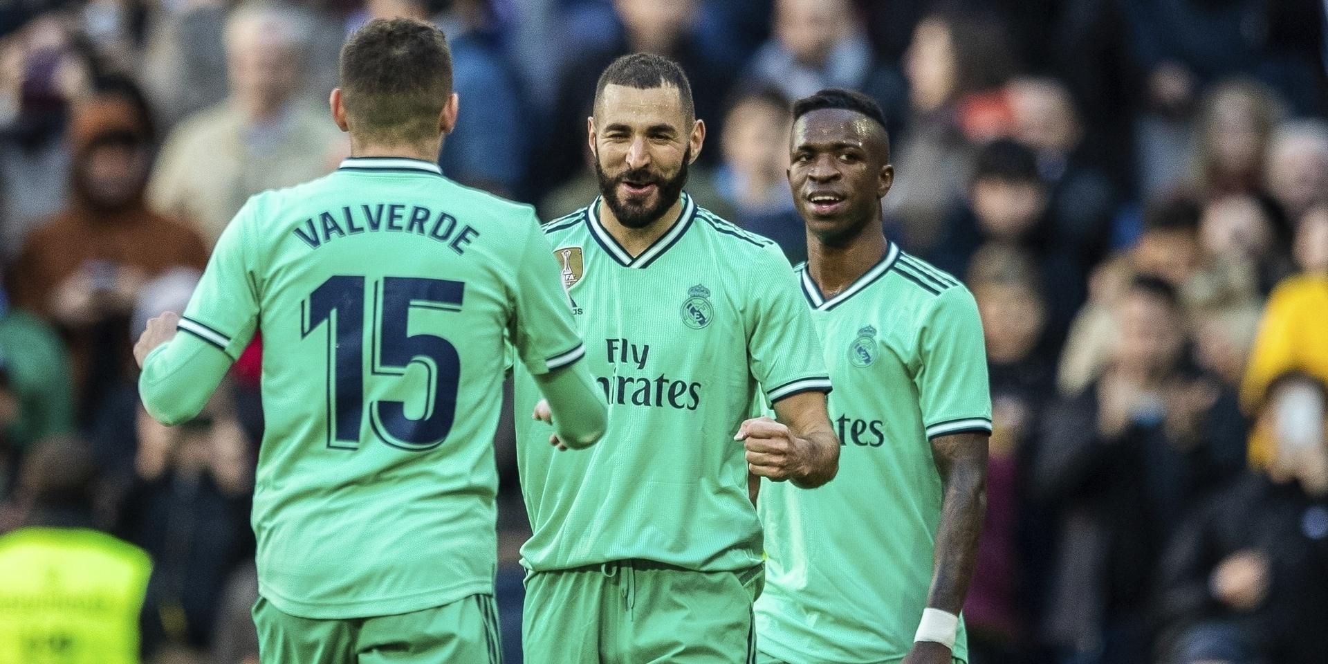 Real Madrid fick jubla i sina gröna tröjor hemma mot Espanyol. 