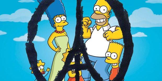 I senaste avsnittet hyllar Simpsons skapare offren i Paris.