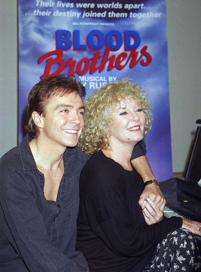 Med Petula Clark inför musikalen Blood Brothers på Broadway 1993