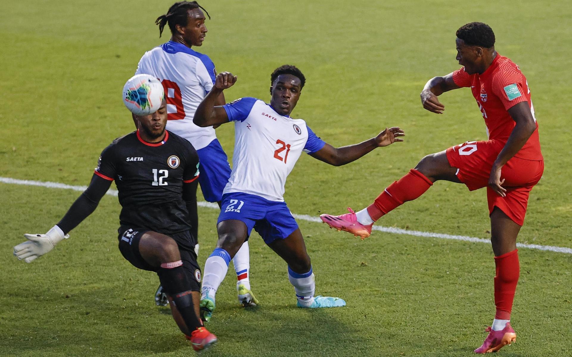 Josue Duverger fick se sitt Haiti förlora med totalt 4–0. 