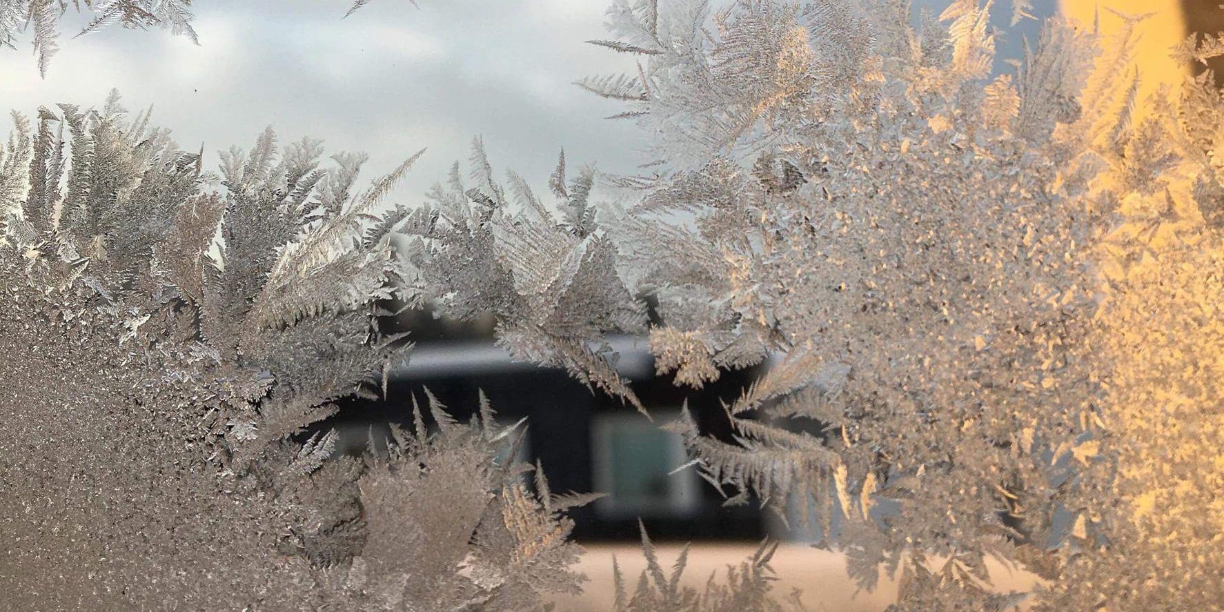 Även i Östersund i Jämtland har det i dagarna varit riktigt kallt. Här är en bild tagen på torsdagsmorgonen.