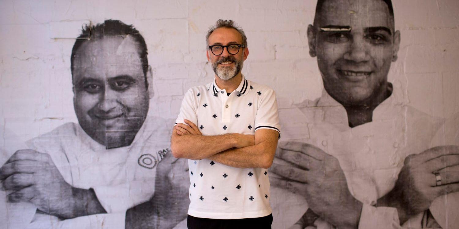 Italienske krögaren Massimo Bottura ligger bakom restaurangen Osteria Francescana, som för andra gången toppar listan över världens bästa restauranger. Arkivbild.