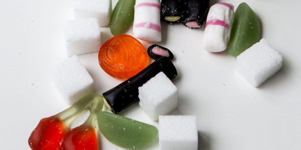 Socker och godis borde vi äta mindre av.