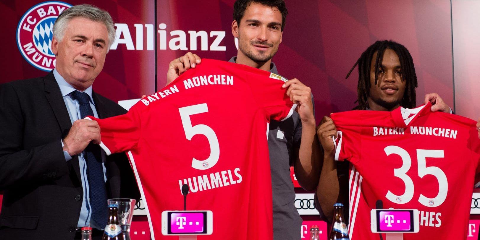 Mats Hummels och Renato Sanches skrev på för Bayern München inför säsongen. Arkivbild.