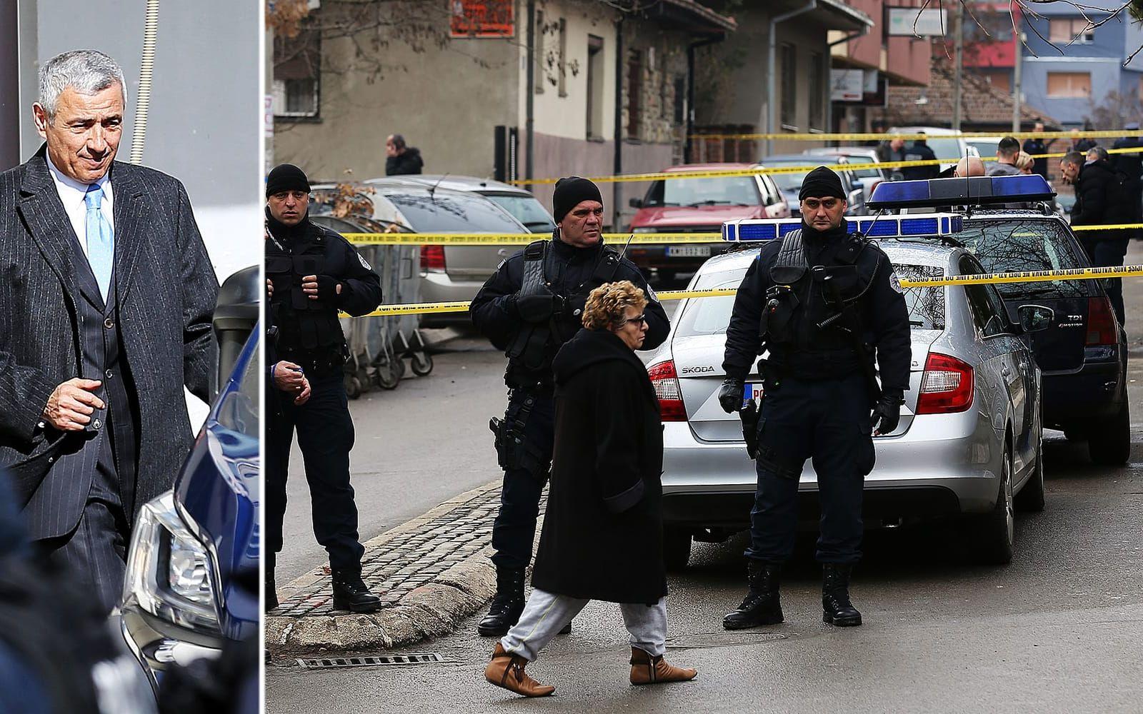 Skytten öppnade eld från ett förbipasserande fordon och Ivanovic träffades av flera skott.BILD: AP
