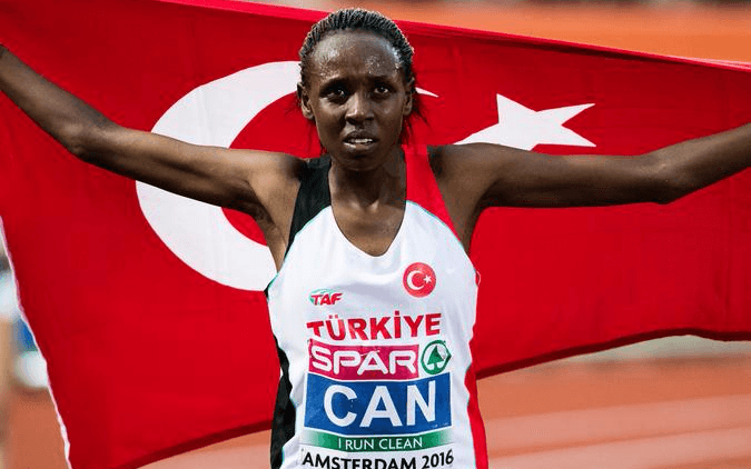 Yasemin Can vann guld för Turkiet – tre månader efter att hon tävlat för Kenya. Nu vill EAA skärpa reglerna för nationsbyte. Bild: Bildbyrån.