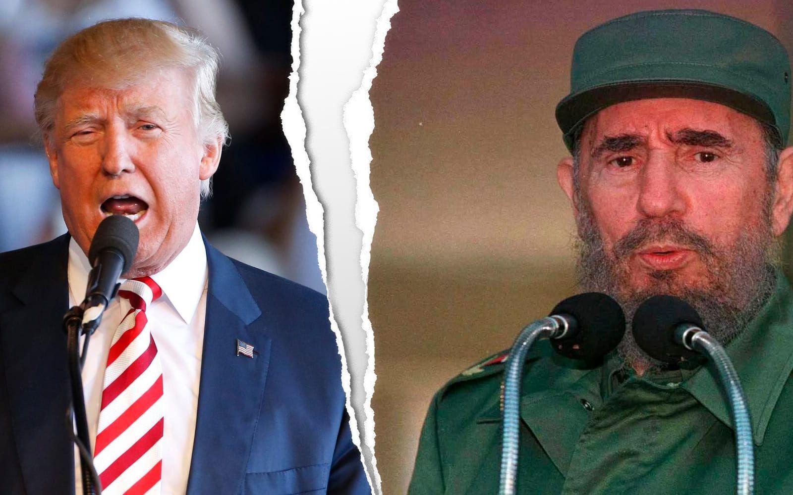 Donald Trump beskriver Fidel Castro som en brutal diktator.