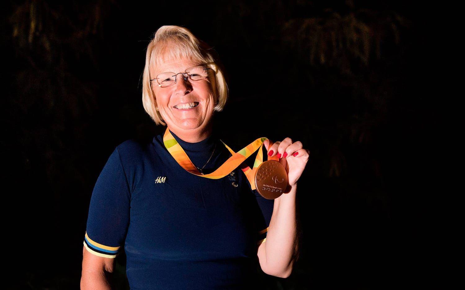 Louise Etzner, paradressyr. Tog två brons i Rio.Bild: Bildbyrån