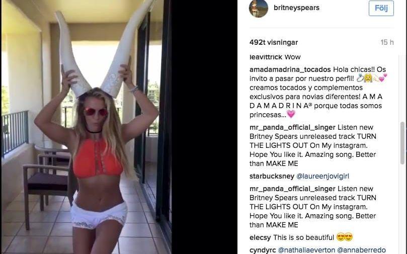 Britney Spears unnade sig en dag i solen och visade både upp sin nya superkropp och spexade med familjen. Bild: Instagram