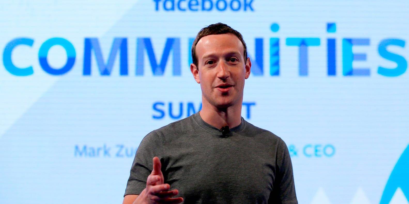 Facebooks vd och grundare Mark Zuckerberg. Arkivbild.