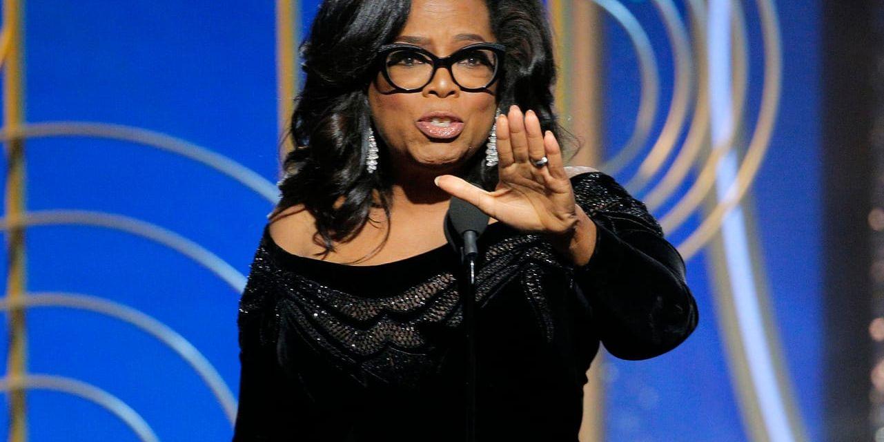 Oprah Winfrey på Golden Globe-galan. Arkivbild.
