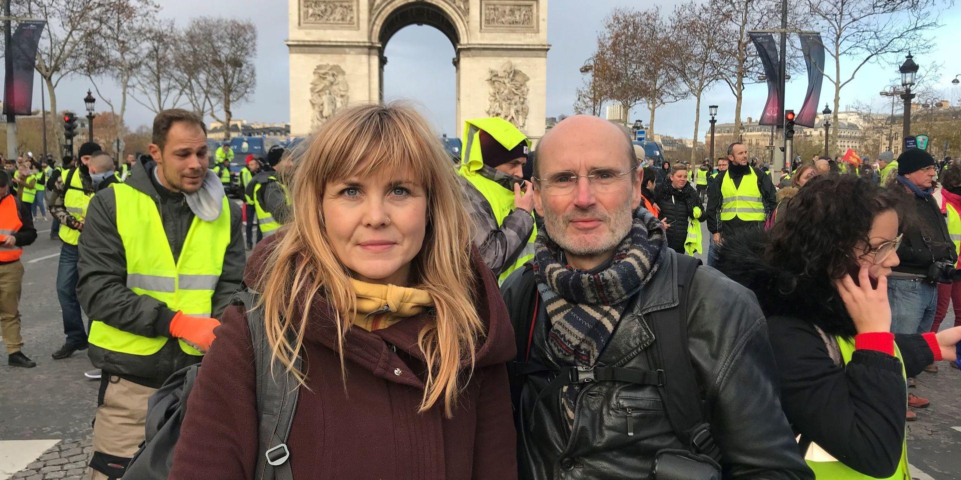 GP:s utrikeskorrespondent Hanna Rydén på plats i Paris tillsammans med fotografen Carl von Scheele. 