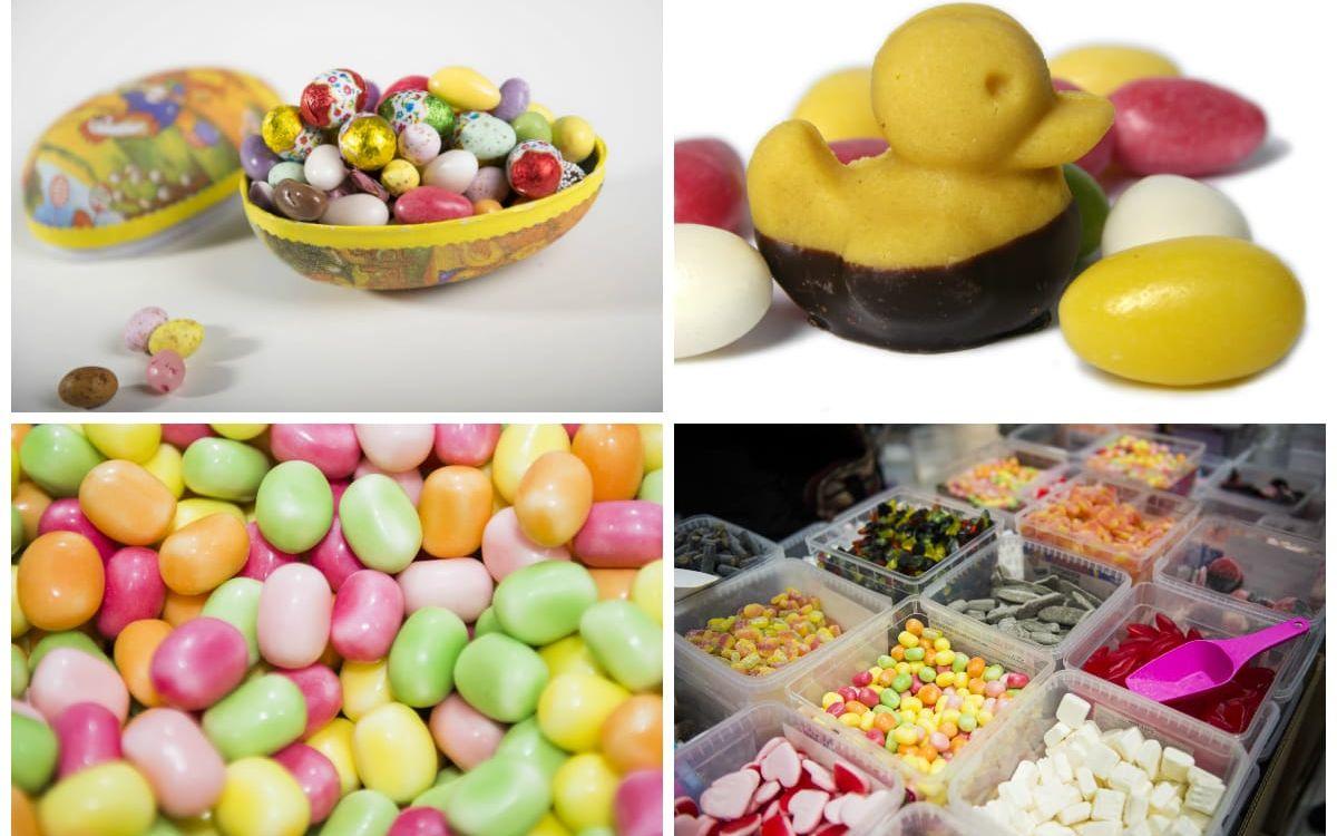 Vi äter mer godis än ägg i påsk. Arkivbilder: TT